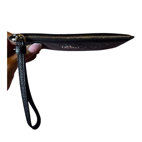 Coach Black Glitter Wristlet EUC - Picture 5 of 10